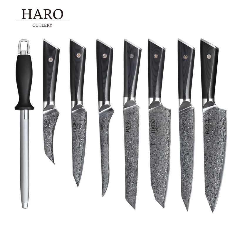 Haro Cutlery Pacific Series 9-Piece Knife Set