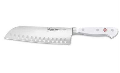 Wusthof Classic 7" Santoku Knife- WHITE
