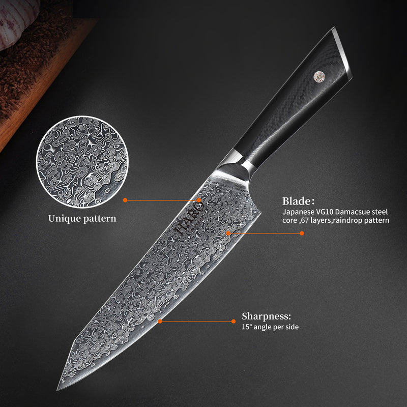Haro Cutlery 8" Chef's/Kiritsuke Pacific Series Knife
